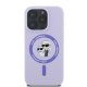 Karl Lagerfeld Silicone Karl&Choupette Heads Ring MagSafe Phone Case Cover iPhone 16 Pro Max - Purple