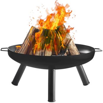 Kaminer Garden Fire Pit 58 cm, Portable Outdoor Fire Bowl 25379
