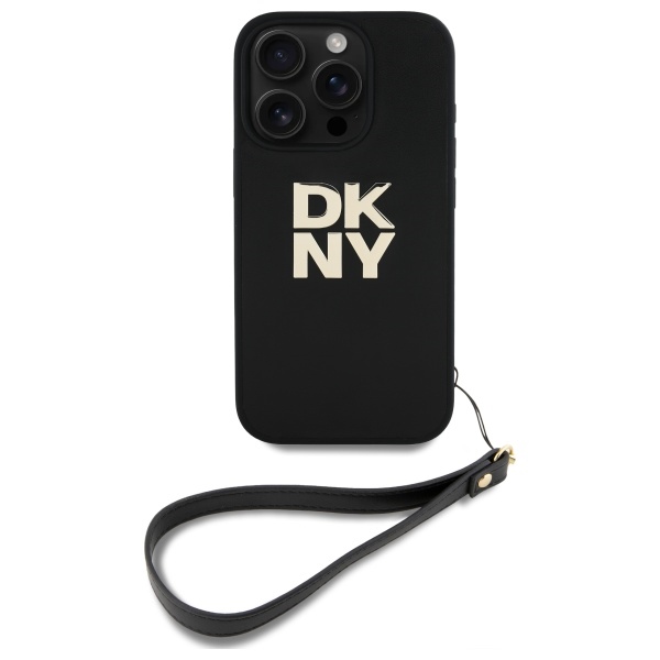 DKNY DKHCP16XPBSWSK iPhone 16 Pro Max 6.9" black/black hardcase Wrist Strap Stock Logo (0)