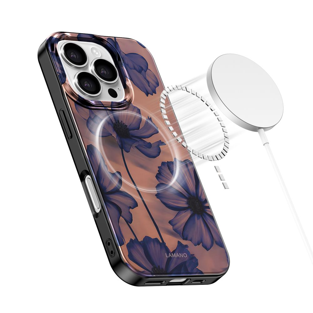 Tech-Protect Lamano MagSafe Phone Case Cover iPhone 16 Pro Max - brown-purple (3)