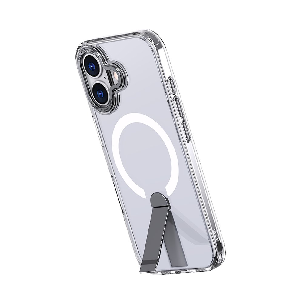 Hybrid Armor X Phone Case Cover iPhone 17 with Stand, Compatible with MagSafe - Transparent (0)