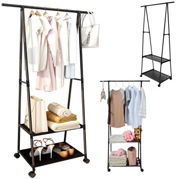 Clothes Hanger Rack on Wheels