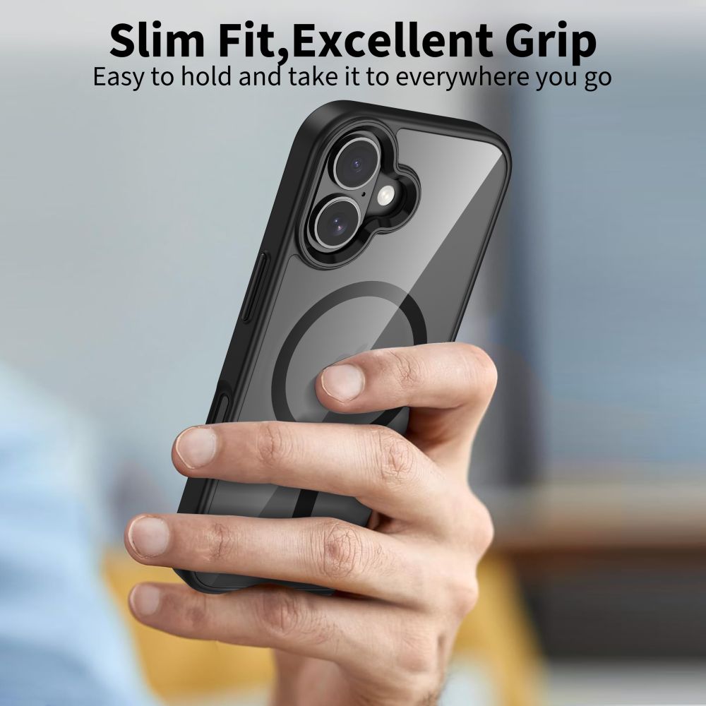 Tech-Protect MagMat MagSafe Phone Case Cover iPhone 17 - Clear Black (3)