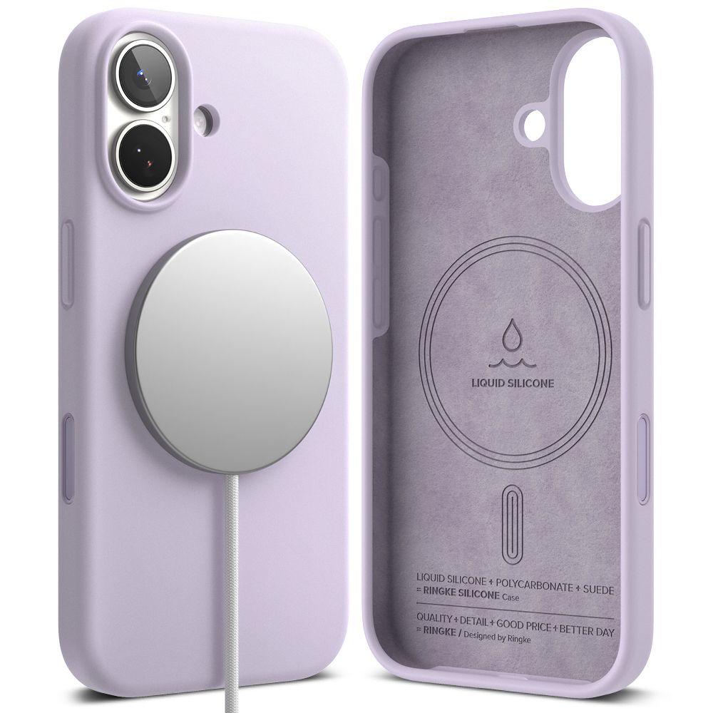 Ringke Silicone Magnetic MagSafe Phone Case Cover iPhone 17 - Purple (0)