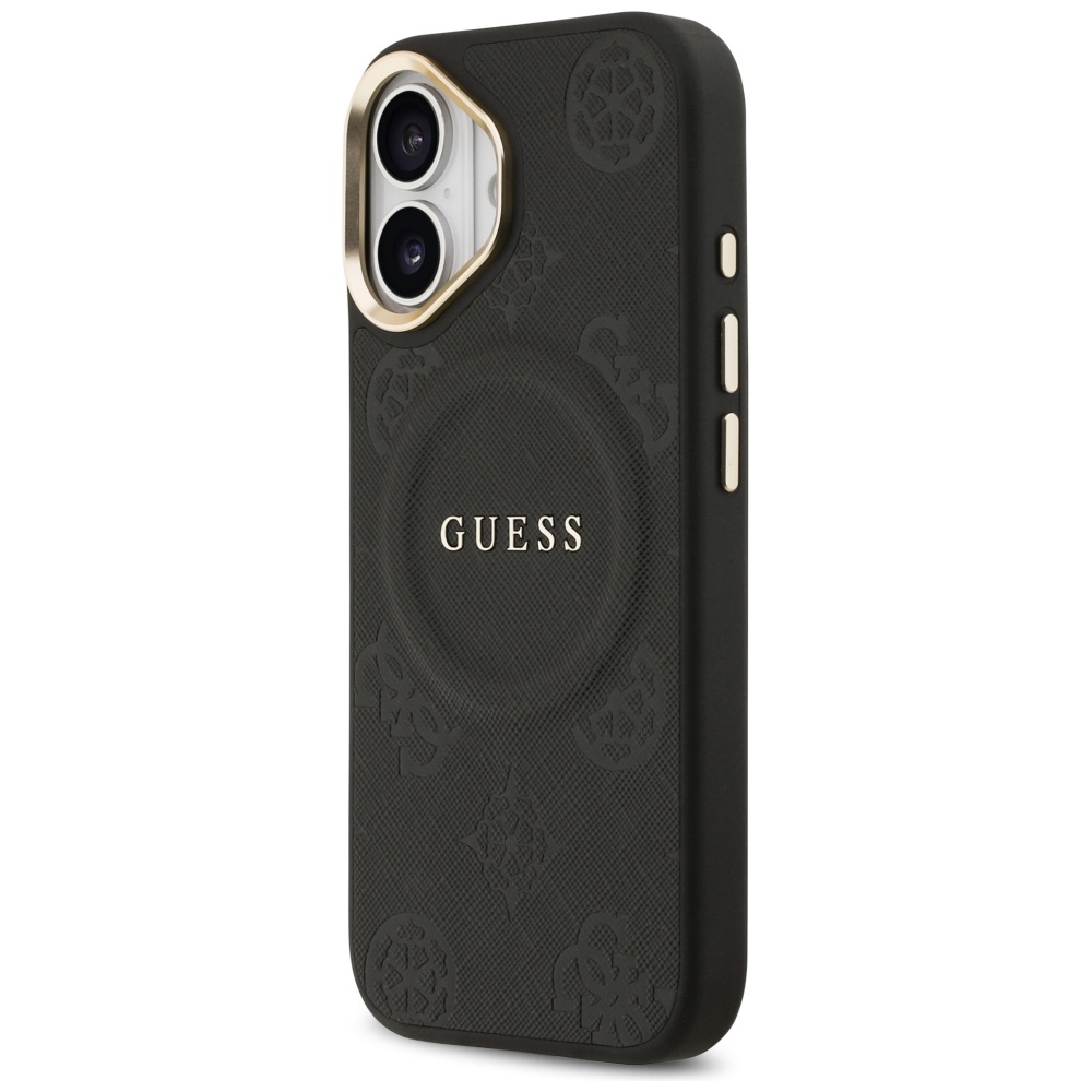 Guess Peony Hot Stamp MagSafe Phone Case Cover iPhone 17 - Black (0)