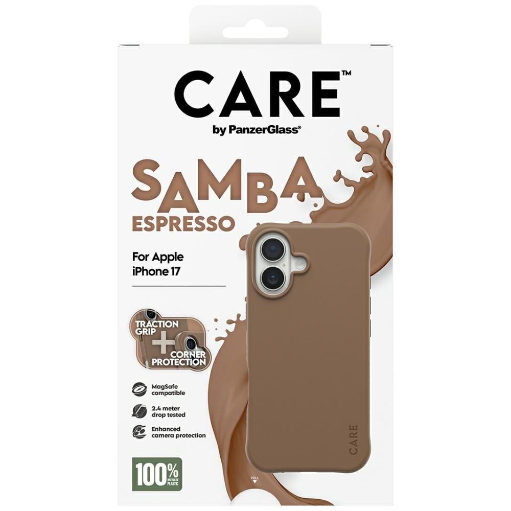 CARE by PanzerGlass Fashionable Samba MagSafe Phone Case Cover iPhone 17 - Brown (3)