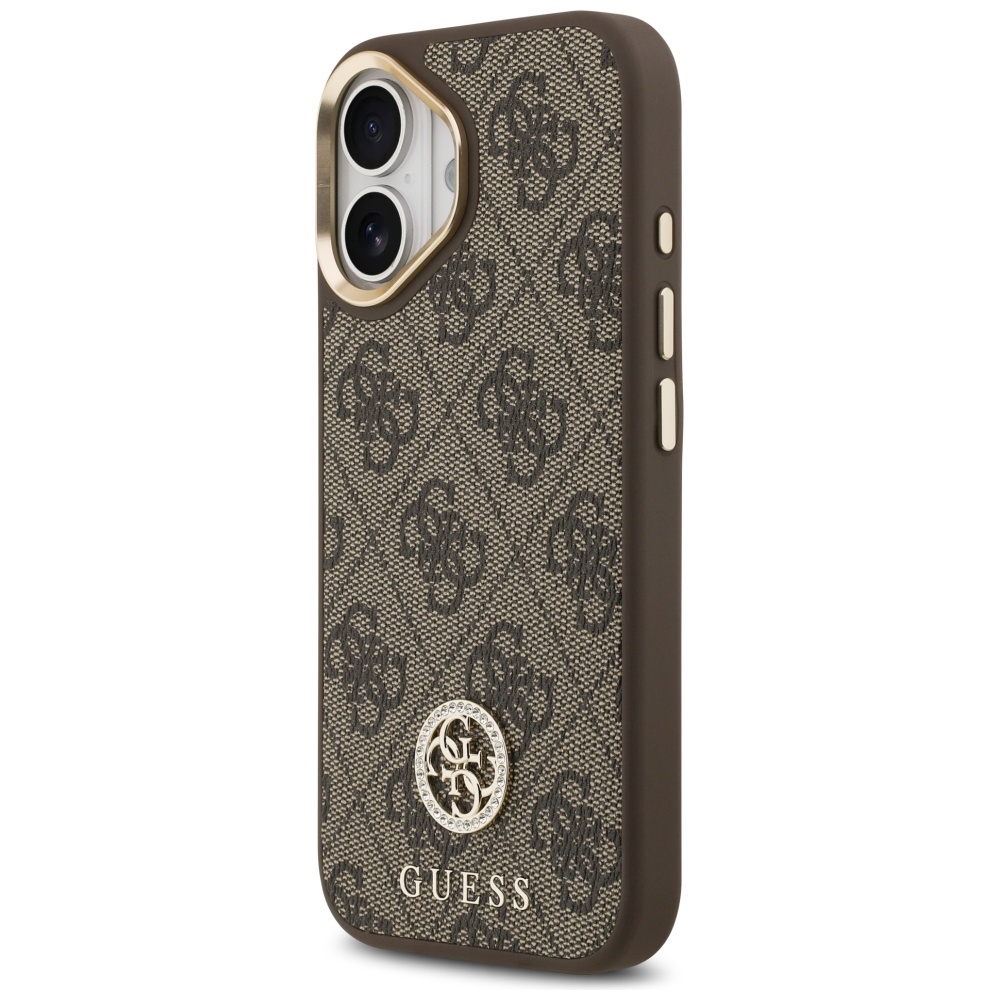Guess 4G Strass Logo MagSafe Phone Case Cover iPhone 17 - brown (0)