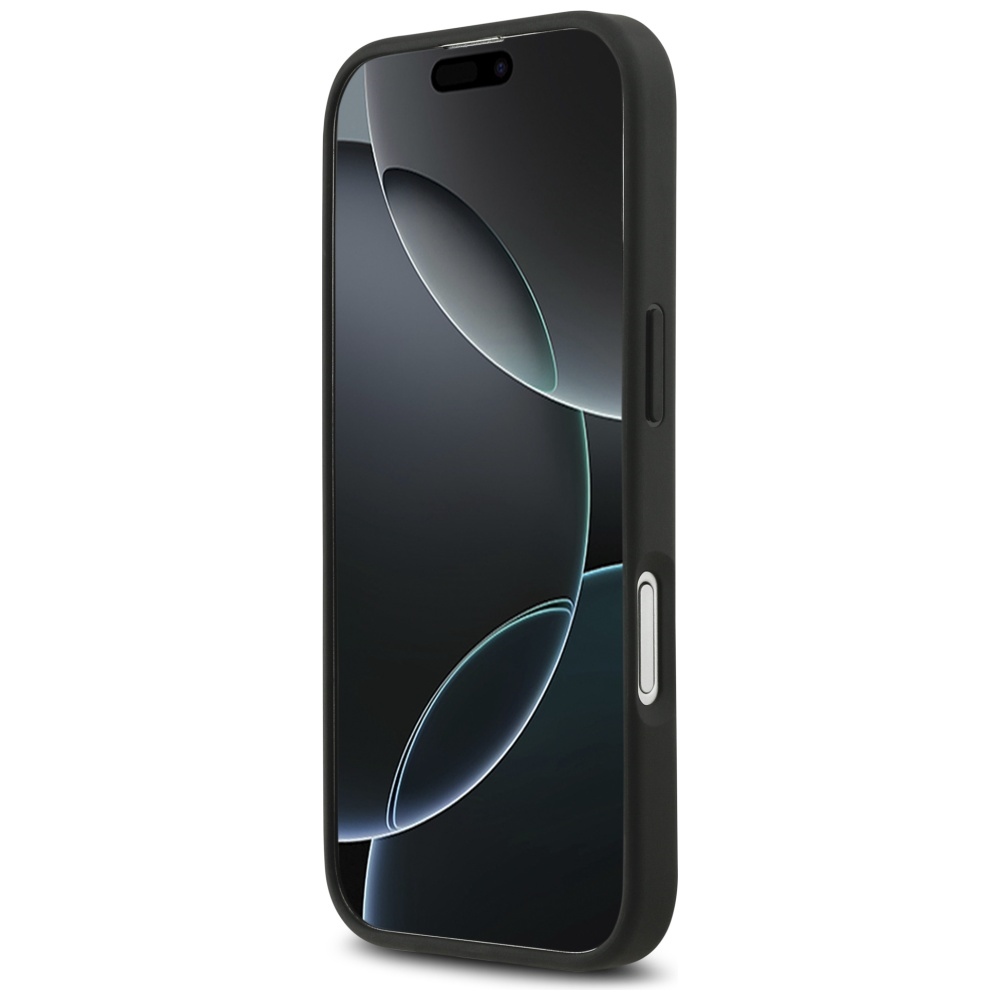 Mercedes Leather Large Laurel Leave MagSafe Phone Case Cover iPhone 17 - Black (3)