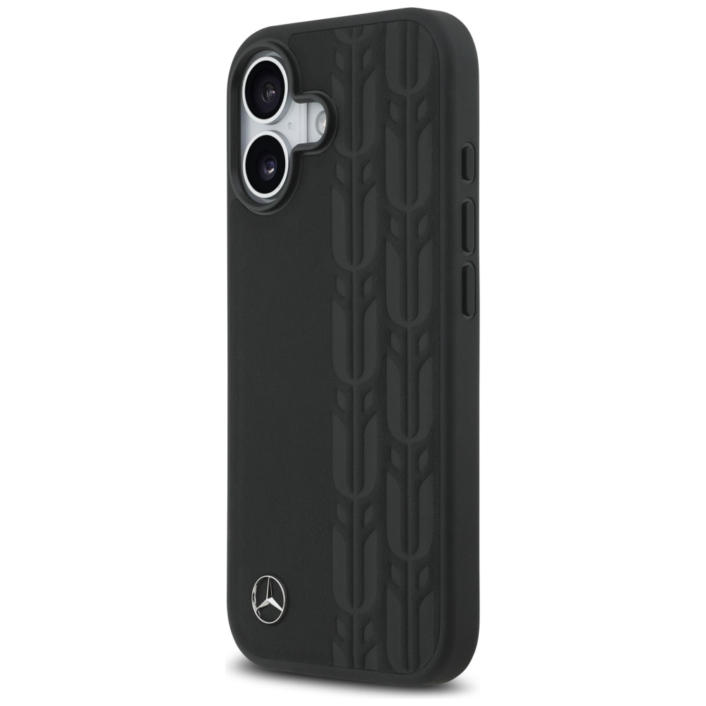 Mercedes Leather Laurel Leaves MagSafe Phone Case Cover iPhone 17 - Black (0)