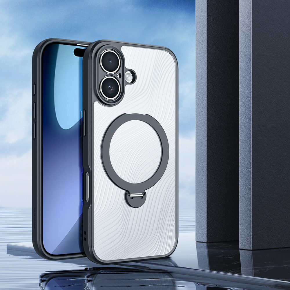 Dux Ducis Aimo Mag Case with Magnetic Ring and Stand iPhone 17 – Black (1)