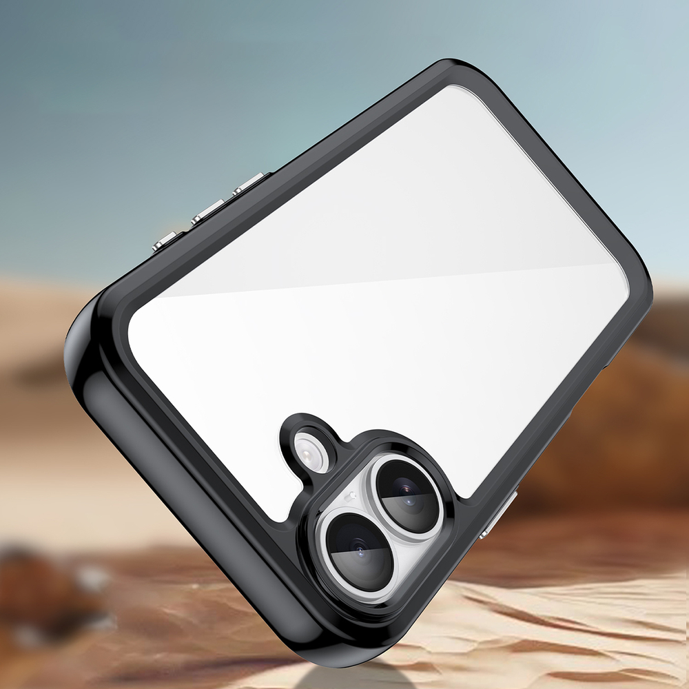 Outer Space iPhone 17 Case - Black Transparent (1)