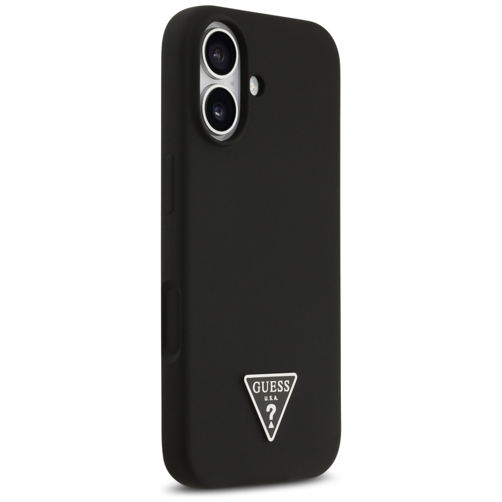 Guess Silicone Triangle Logo MagSafe Phone Case Cover iPhone 17 - Black (2)