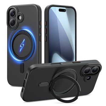 Tech-Protect MagRing MagSafe Phone Case Cover iPhone 17 - matte black