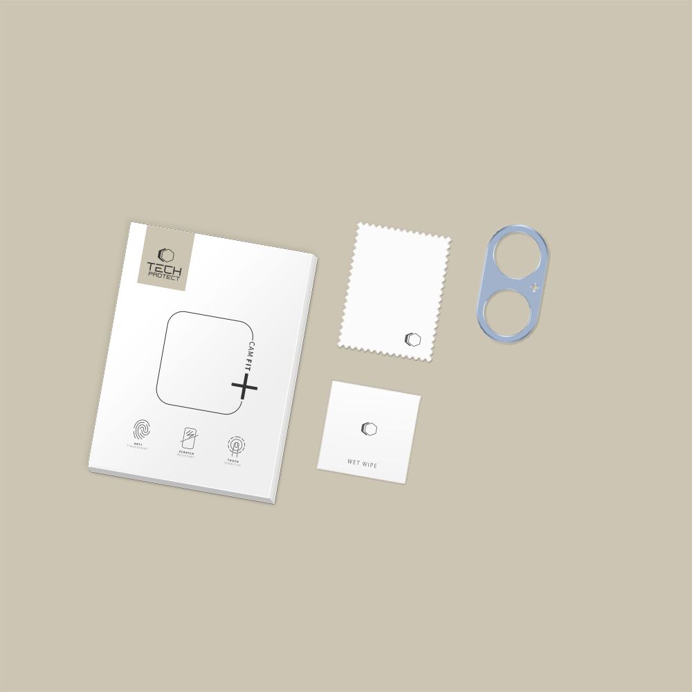 Tech-Protect Camalloy Fit+ Camera Glass iPhone 17 - Blue (3)