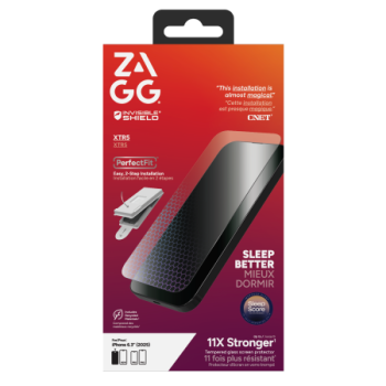 ZAGG Invisibleshield Glass XTR5 screen protector with graphene and blue light filter iPhone 17