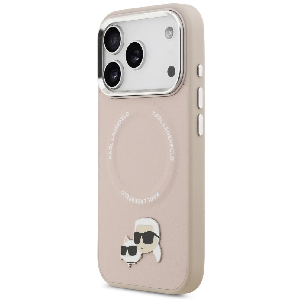 Karl Lagerfeld Karl & Choupette Pins MagSafe Phone Case Cover iPhone 17 Pro - Pink (0)