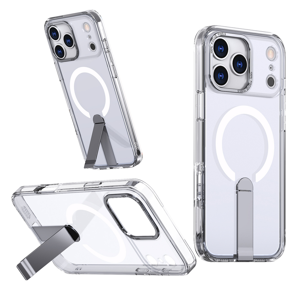 Hybrid Armor X Phone Case Cover iPhone 17 Pro with Stand, Compatible with MagSafe - Transparent (0)