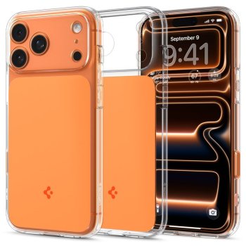 Spigen Thin Fit MagSafe Phone Case Cover iPhone 17 Pro - Transparent Orange