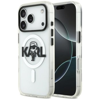 Karl Lagerfeld IML Karl Sketch Logo MagSafe Phone Case Cover iPhone 17 Pro - Transparent