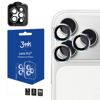 3mk Lens Protection Pro Camera Lens Glass Apple iPhone 17 Pro /17 Pro Max - Multicolor