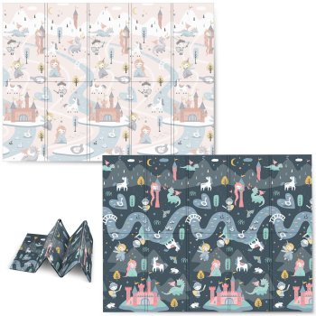 Educational Kids Folding Foam Mat 200x150x1cm Nukido NK-341