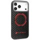 Audi RSQ Carbon Fiber Sport Red Circle MagSafe Phone Case Cover iPhone 17 Pro Max - Black