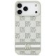 DKNY Checkered with Printed Stripes Phone Case Cover iPhone 17 Pro Max - Beige
