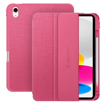 Apple iPad 11'' (2025) (A3355, A3356, A3354) Trifold Tech-Protect SC Pen Canvas Protective Cover Case, Pink