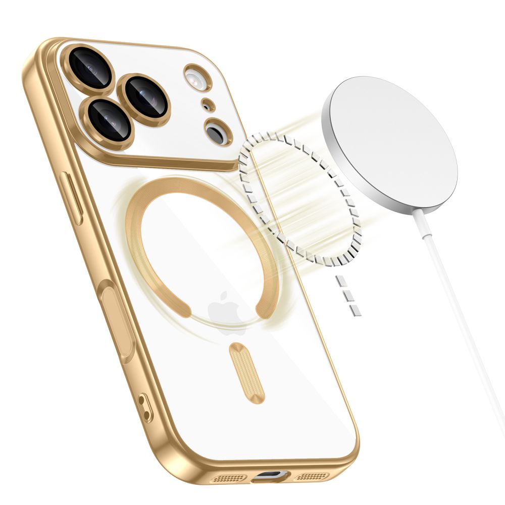Tech-Protect MagFlex MagSafe Phone Case Cover iPhone 17 Pro Max - Transparent Gold (0)