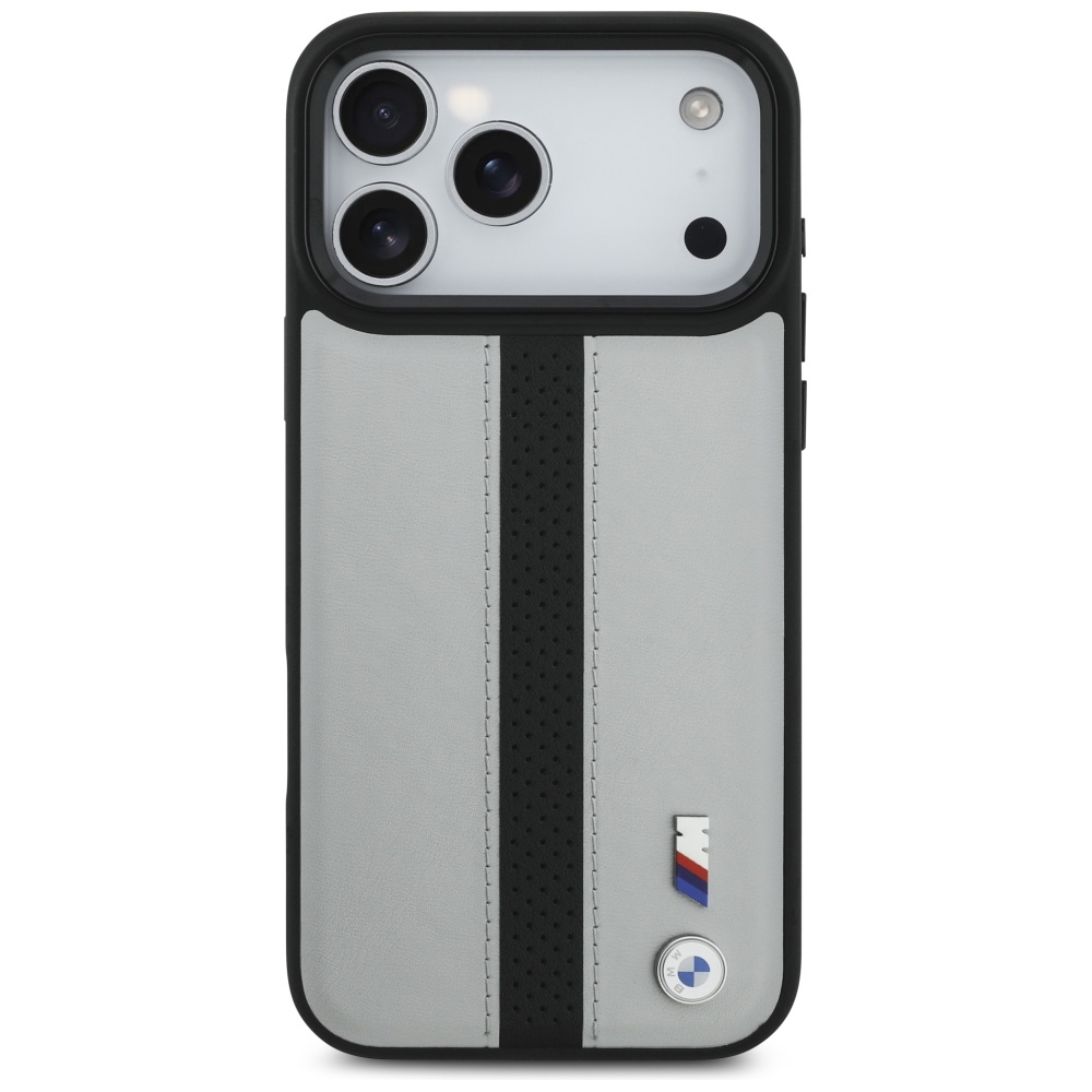 BMW M Perated Stripe Logo MagSafe Phone Case Cover iPhone 17 Pro Max - Gray (1)