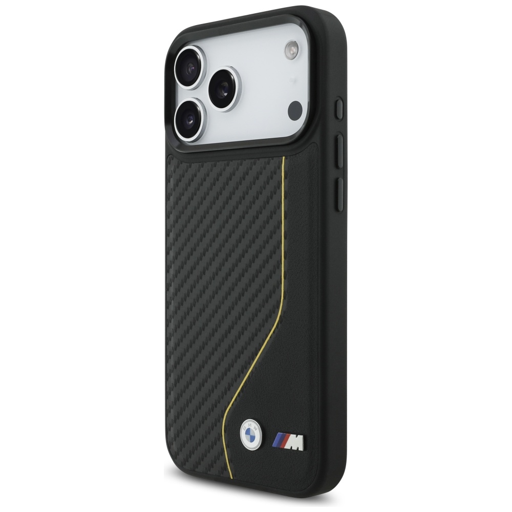 BMW M Carbon Line & Logo MagSafe Phone Case Cover iPhone 17 Pro Max - Yellow (0)