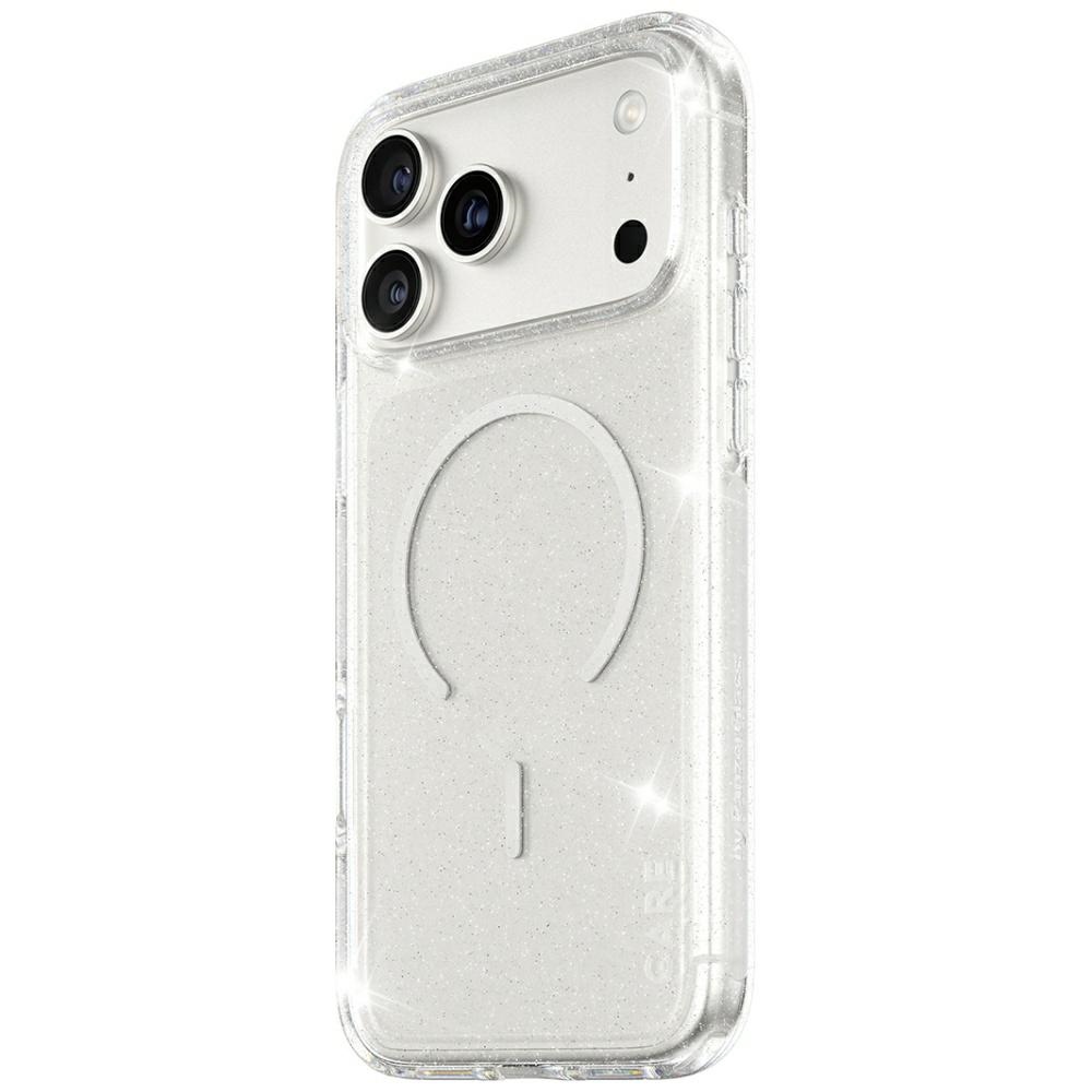 CARE by PanzerGlass Flagship Urban Explorer Case w. White MagSafe iPhone 17 Pro Max - Clear Glitter (0)
