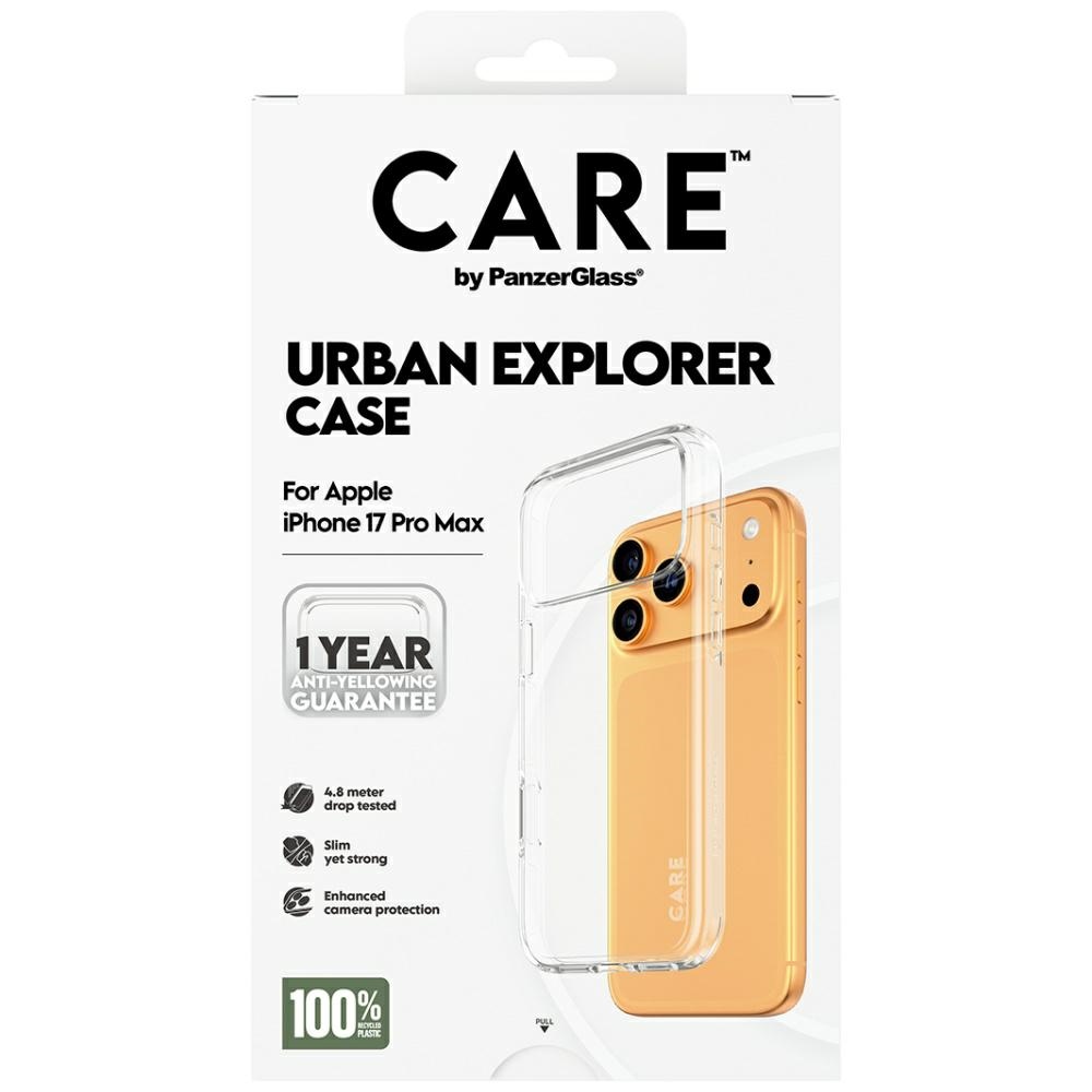 CARE by PanzerGlass Flagship Urban Explorer Case w. Clear Frame iPhone 17 Pro Max - Transparent (3)