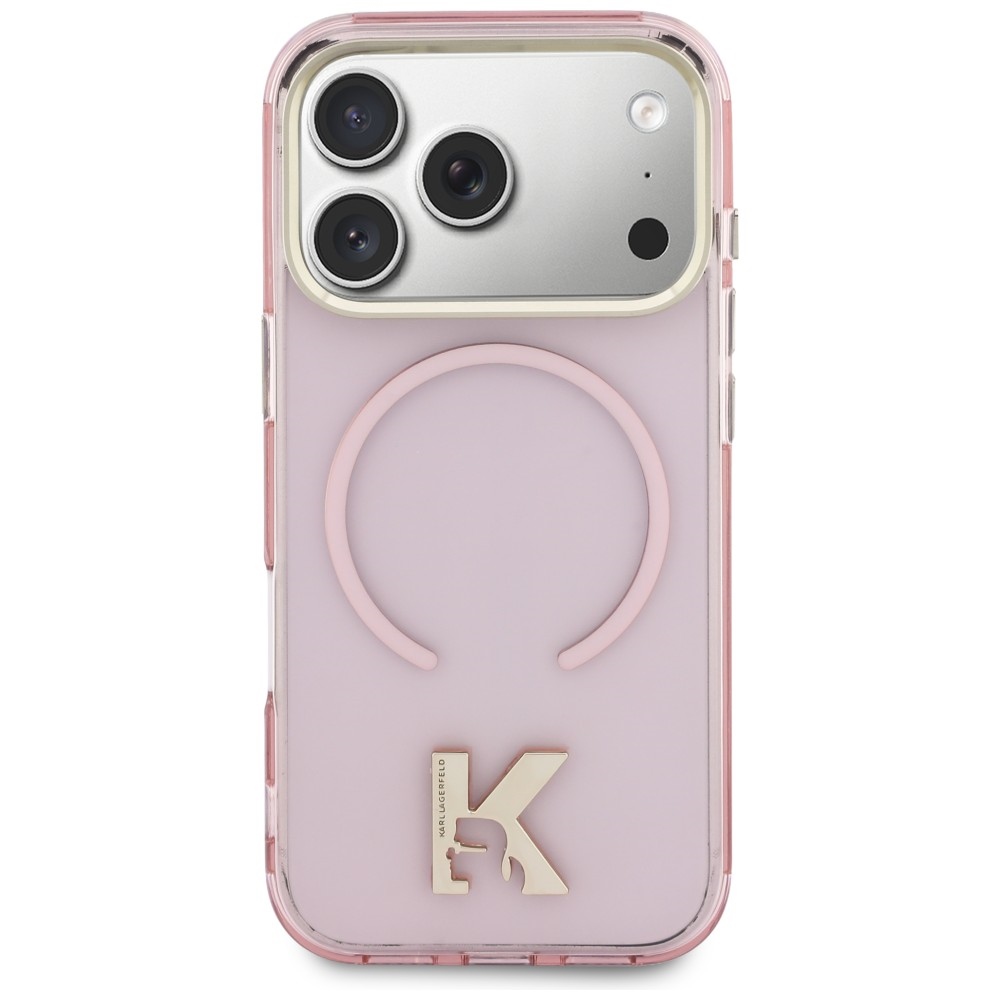 Karl Lagerfeld IML K Head Logo MagSafe Phone Case Cover iPhone 17 Pro Max - Pink (1)