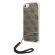 Guess iPhone SE 2022 / 2020 / 7 / 8 Case 4G Print Strap Brown