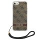 Guess iPhone SE 2022 / 2020 / 7 / 8 Case 4G Print Strap Brown