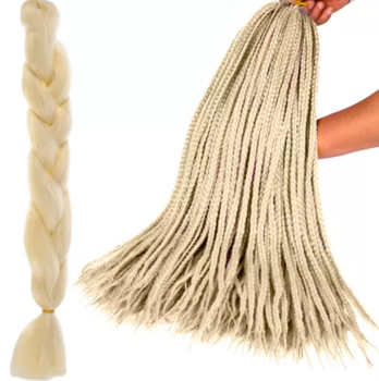 Kanekalon Synthetic Afro Braids for Hairstyles 60cm, Beige
