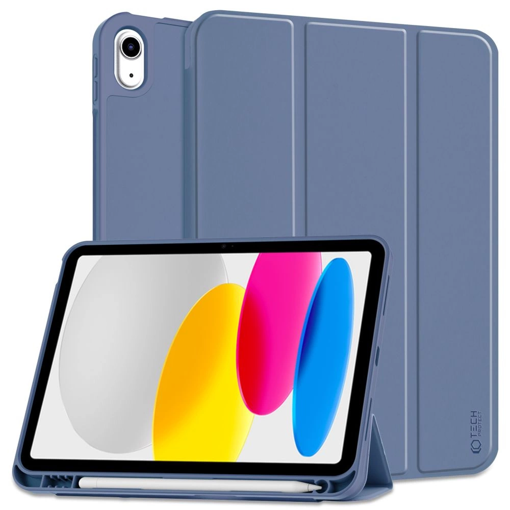 Apple iPad (2022) 10.9" (A2757 A2696) 10 gen. Tech-Protect SC Pen Protective Cover Case, Blue