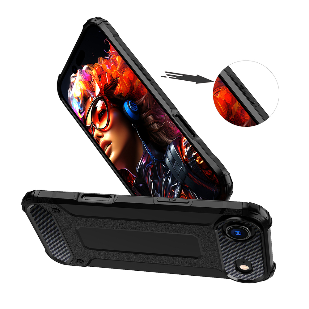 Hybrid Armor Phone Case Cover iPhone 17 Air - Black (3)