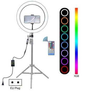 Puluz LED RGB Vlogging Ring Photo Video Light Lamp 30cm ( Without Tripod )