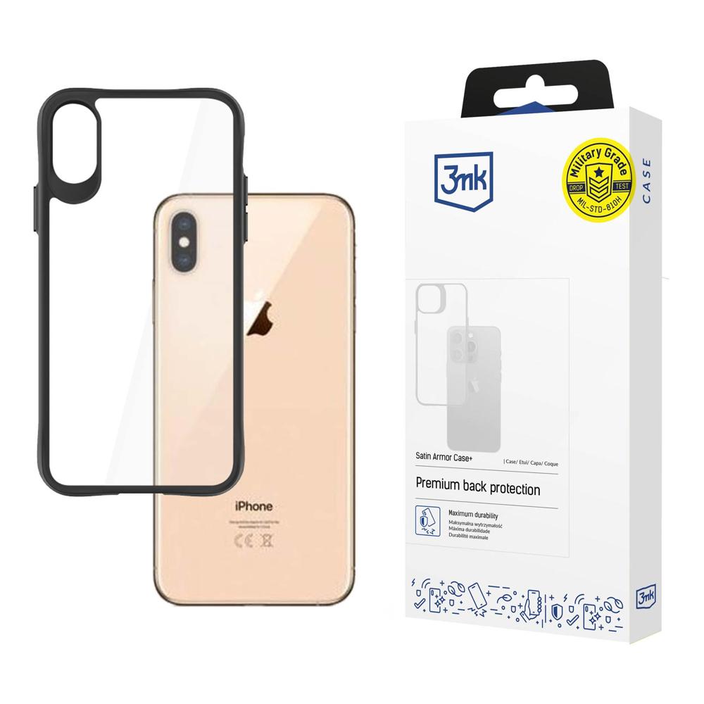 Apple iPhone XS Max 6.5'' 3MK Satin Armor Case+ Case Cover, Transparent