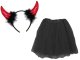Girls Devil Costume for Halloween Dress Up with Accessories
