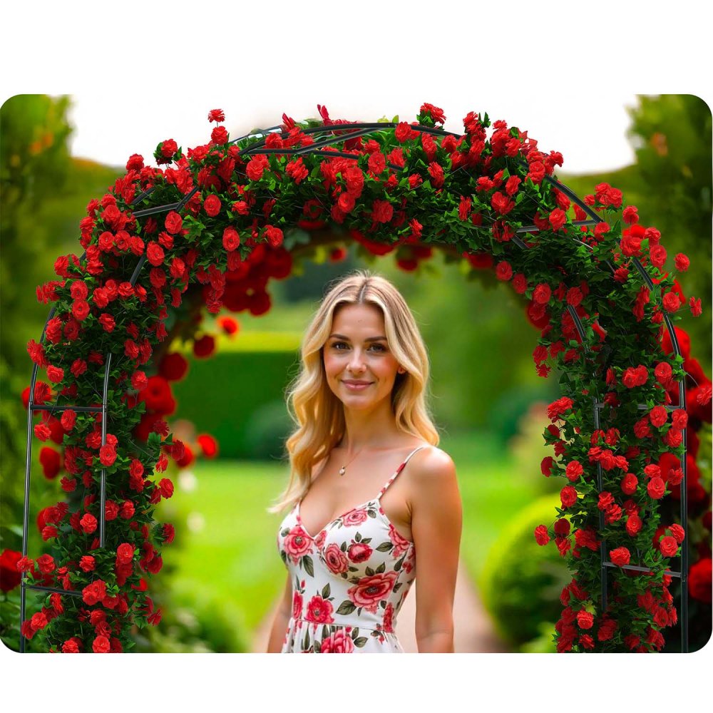Plonos PL-990 Garden Arch Pergola 240cm - Elegant Outdoor Arbor Structure (2)