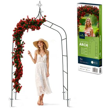 Plonos PL-991 Garden Arch Pergola, 265 cm – Elegant Outdoor Arbor for Climbing Plants
