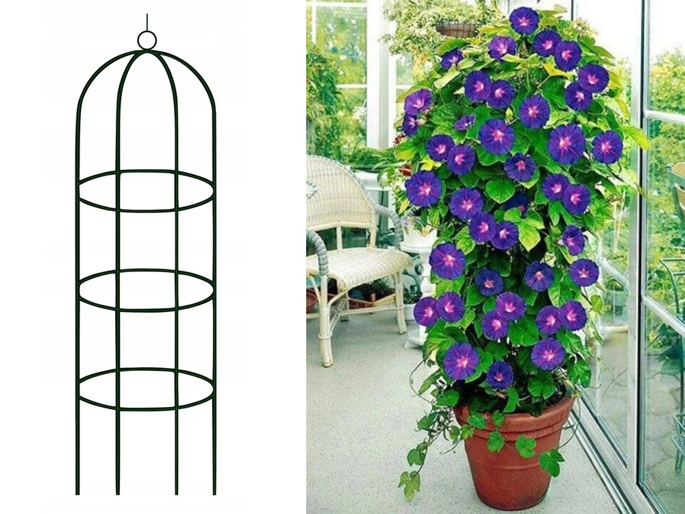 Garden Pergola Flower Support Column Arch for Climbing Plants, 190cm (2)