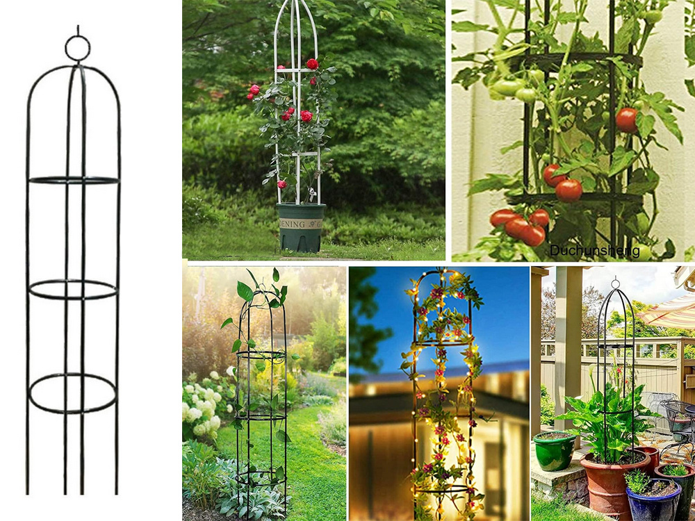Garden Pergola Flower Support Column Arch for Climbing Plants, 190cm (3)
