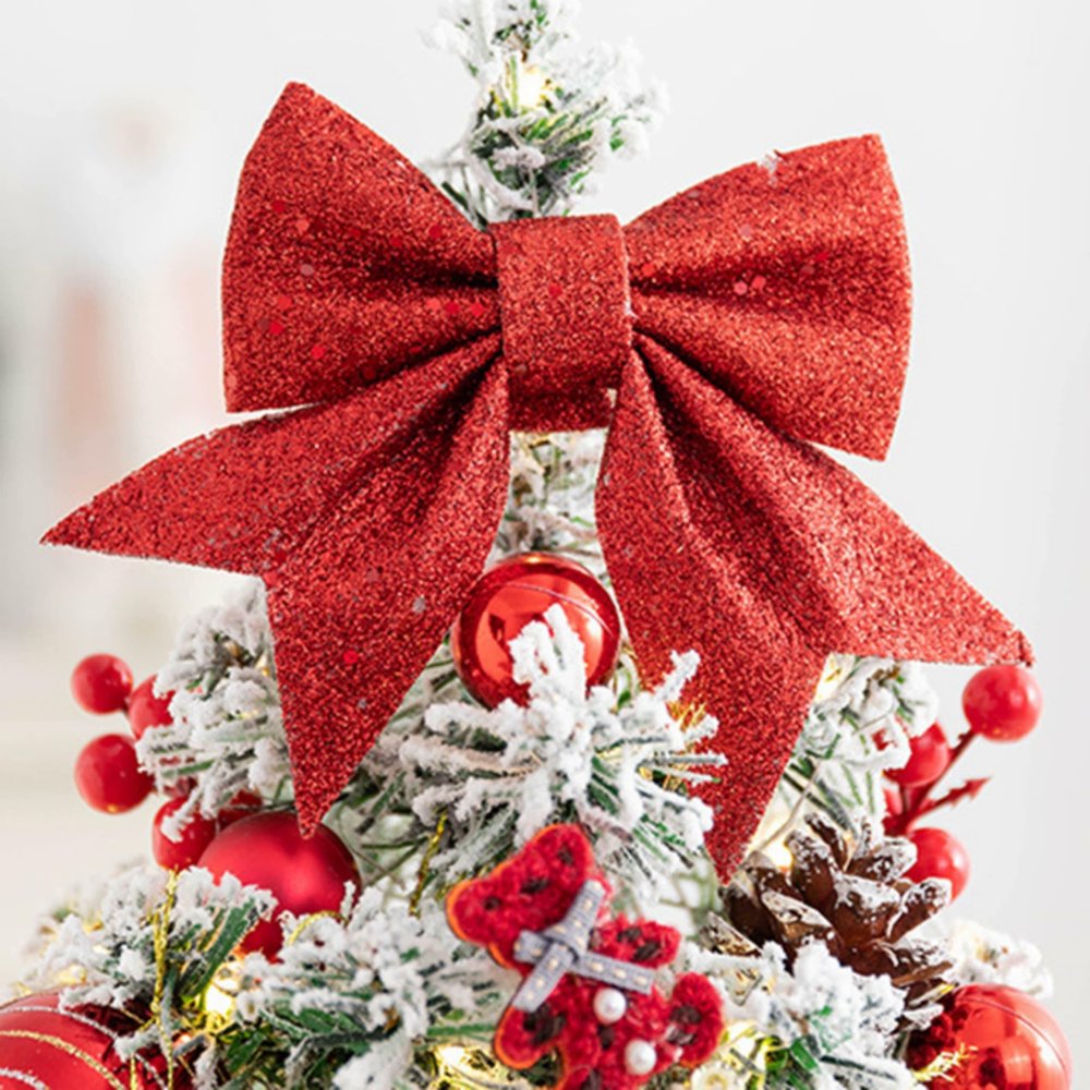 Pre-Decorated Artificial Mini Christmas Tree 45cm Tabletop Decor (1)