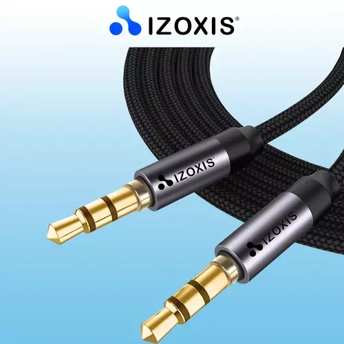 3.5mm AUX Audio Cable with Gold-Plated Connectors 175cm (0)