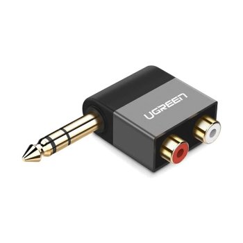 Ugreen AV147 6.35 Jack Male to 2 Female RCA (Cinch) Adapter