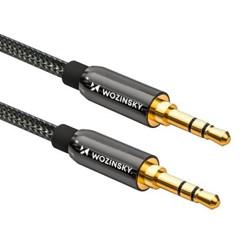 Wozinsky Mini Jack AUX Audio Cable 3.5mm, 3m, Black